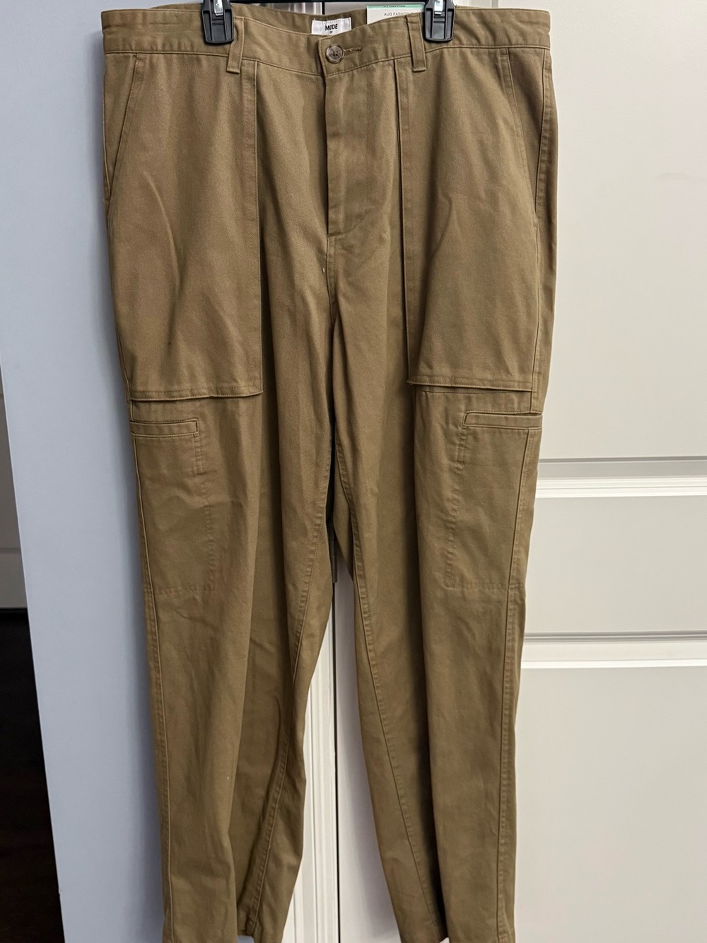 Mode of One Army Brown Relaxed Fit Pants with Utility Pockets